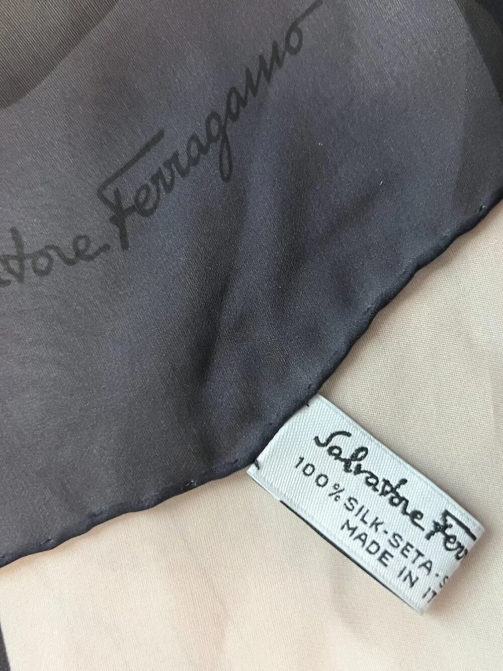 Salvatore Ferragamo Geometric Silk Scarf